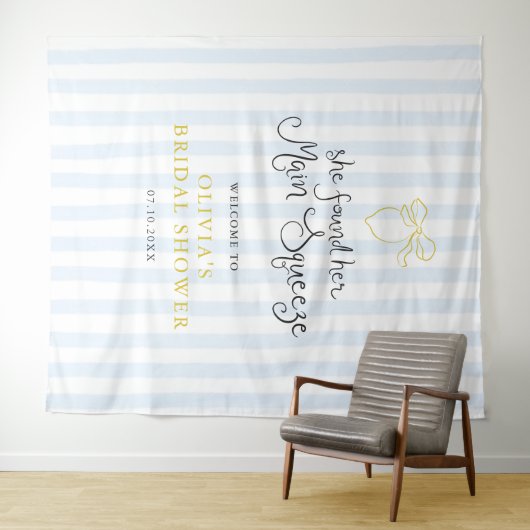 Quirky Lemon Main Squeeze Brautparty Empfang Wandteppich (Beispiel (Horizontal))