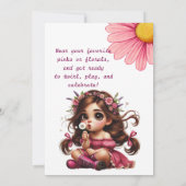 Quirky-Leuchter-Geburtstagseinladung (Rückseite)