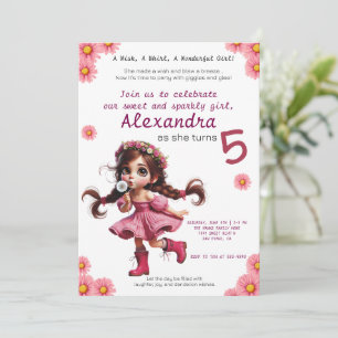 Quirky-Leuchter-Geburtstagseinladung