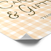 Quirky Little Pumpkin Baby Duschkarten Geschenke Poster (Ecke)