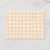 Quirky Little Pumpkin Baby Shower Books for Baby Begleitkarte (Rückseite)