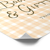 Quirky Little Pumpkin Baby Shower Books Geschenke Poster (Ecke)