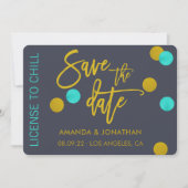 Quirky-Lizenz für Kill Hochzeit Speichern Sie das Save The Date (Vorderseite)