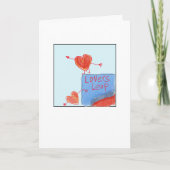 Quirky Lovers' Leap Illustrated Karte (Vorderseite)
