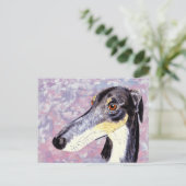 Quirky Lurcher Postkarte (Stehend Vorderseite)