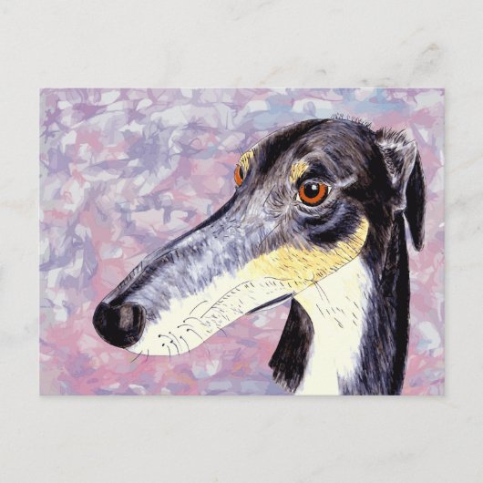 Quirky Lurcher Postkarte (Vorderseite)
