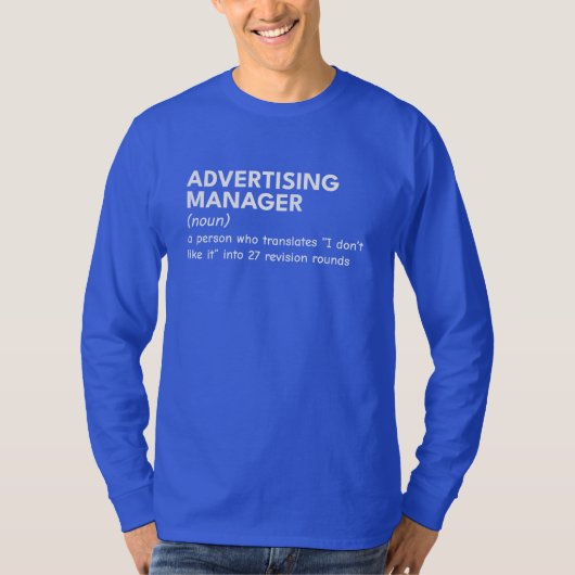 Quirky Marketing Manager T-Shirt (Vorderseite)