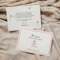 Quirky Martini Bow Hand Drawn Brautparty