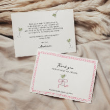 Quirky Martini Bow Hand Drawn Brautparty