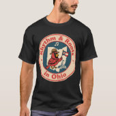 Quirky Midwest Pride Kardinal mit Ohio Flag T-Shirt (Vorderseite)