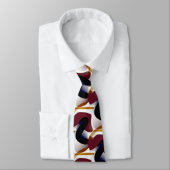 Quirky Modern Geometric Chic Monogram Krawatte (Gebunden)