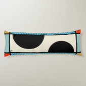 Quirky Mondrian Skeleton - hat nichts zu tragen Seitenschläferkissen (Rückseite)