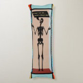 Quirky Mondrian Skeleton - hat nichts zu tragen Seitenschläferkissen (Vorderseite Vertikal)