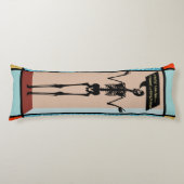 Quirky Mondrian Skeleton - hat nichts zu tragen Seitenschläferkissen (Vorderseite)