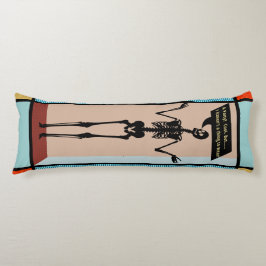 Quirky Mondrian Skeleton - hat nichts zu tragen Seitenschläferkissen