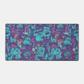 Quirky Monster Doodle Delight Schreibtischunterlage (Vorderseite)