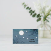 Quirky Moon Visitenkarte (Stehend Vorderseite)