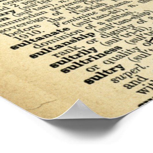 Quirky Moose Apples Antiwörterbuch Kunst Poster (Ecke)