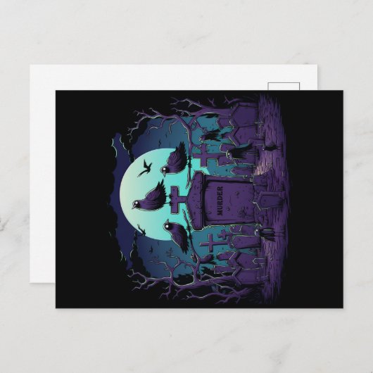 Quirky-Mord Postkarte (Vorne/Hinten)