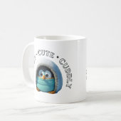 Quirky-Niedlich-Cudly-Tee-Tasse | Pinguin-Tasse-Ge Kaffeetasse (Vorderseite Links)