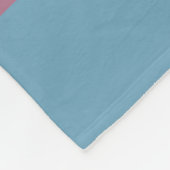 Quirky Niedlich Hunde Regenbogenmuster Blau Person Fleecedecke (Ecke)