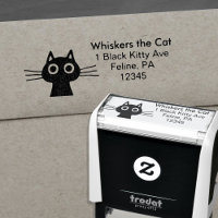 Quirky Niedlich Kitty Cat Fun Rücksendeadresse