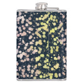 Quirky Niedlich Retro Boho Flora Pangender Prix Fl Flachmann (Rückseite)