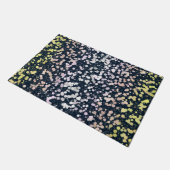 Quirky Niedlich Retro Boho Flora Pangender Prix Fl Fußmatte (Schrägansicht)