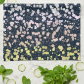 Quirky Niedlich Retro Boho Flora Pangender Prix Fl Geschirrtuch (Gefaltet)