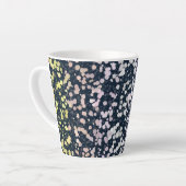 Quirky Niedlich Retro Boho Flora Pangender Prix Fl Milchtasse (Linke Ecke)