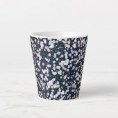 Quirky Niedlich Retro Boho Flora Pangender Prix Fl Milchtasse (Vorderseite)