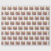 Quirky Old Ladies with Red Wine Geschenkpapier (Flach)