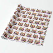 Quirky Old Ladies with Red Wine Geschenkpapier (Ungerollt)