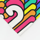 Quirky OMG Pink Comic-Tapete Fleecedecke (Ecke)