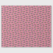 Quirky OMG Pink Comic-Tapete Geschenkpapier (Flach)