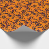 Quirky Paisley Eye Pattern Creepy Funny Funny Hall Geschenkpapier (Ecke)