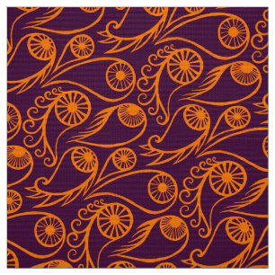 Quirky Paisley Eye Pattern Creepy Funny Funny Hall Stoff