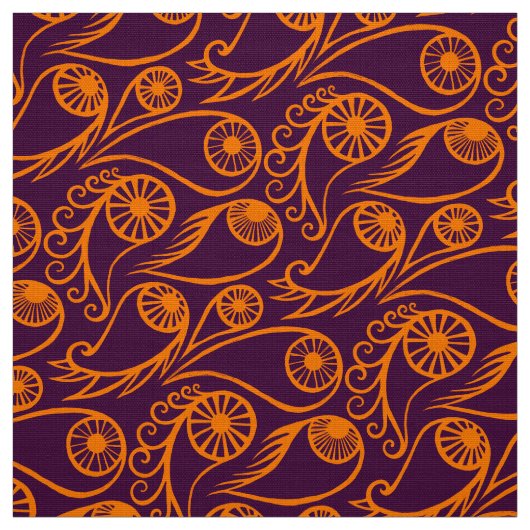 Quirky Paisley Eye Pattern Creepy Funny Funny Hall Stoff (Muster)