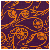 Quirky Paisley Eye Pattern Creepy Funny Funny Hall Stoff (Nahaufnahme)