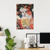 Quirky Parrot Bathroom Wall Art Print 'I See Poster (Heimbüro)