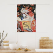 Quirky Parrot Bathroom Wall Art Print 'I See Poster (Küche)