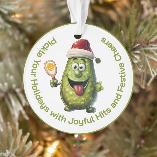 Quirky Pickle Christmas Tree Ornament (Baum)