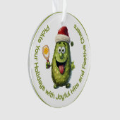 Quirky Pickle Christmas Tree Ornament (Vorderseite)