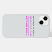 Quirky Pink Momfulness Mode ON – Breathe Love Case-Mate iPhone Hülle (Rückseite (Horizontal))