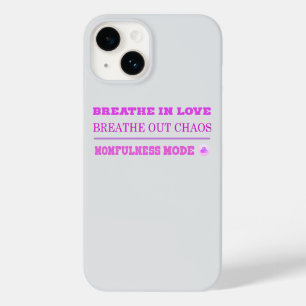 Quirky Pink Momfulness-Modus EIN – Liebe atmen Case-Mate iPhone 14 Hülle
