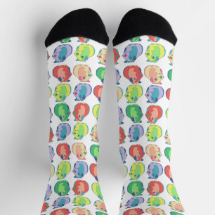 Quirky Pop Art Guinea Pig Muster Socken