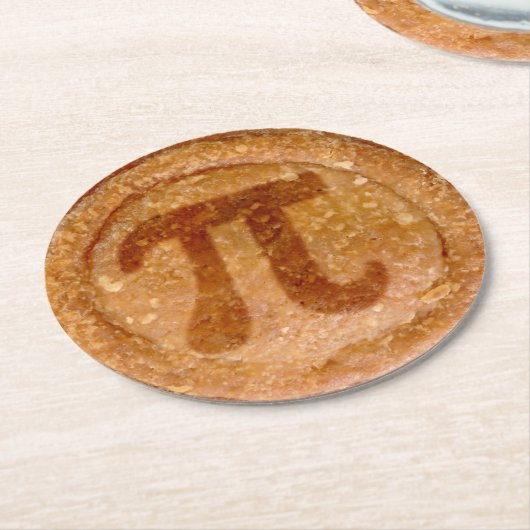 Quirky Pork Pie Symbol Runder Pappuntersetzer (Angewinkelt)