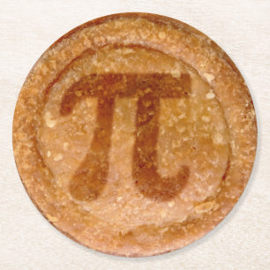 Quirky Pork Pie Symbol  Runder Pappuntersetzer