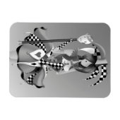 Quirky Puppet King und Jester Magnet (Horizontal)