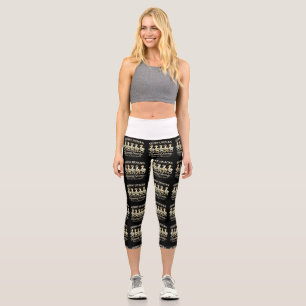 Quirky Quacks Running Society Lustiger Läufer-Shir Capri Leggings